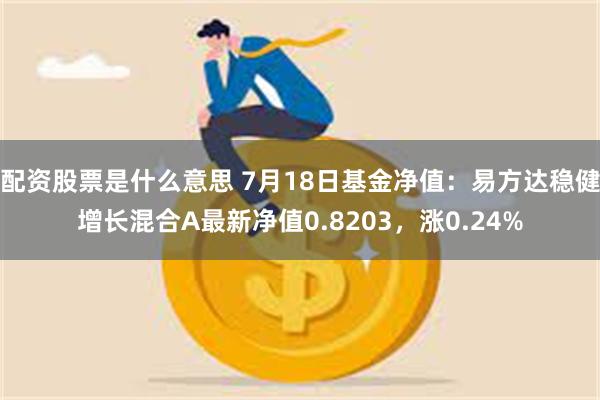 配资股票是什么意思 7月18日基金净值：易方达稳健增长混合A最新净值0.8203，涨0.24%